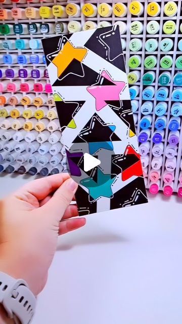 Eline 🇳🇱 on Instagram: "Bookmark with stars!
.
.
.
#bookmark #art #artideas #drawing #coloring #colors #creativity #artinspo" Stars Bookmark, Bookmark Art, May 23, Art Inspo, Art Ideas, Doodles, Pen, Paint, Stars