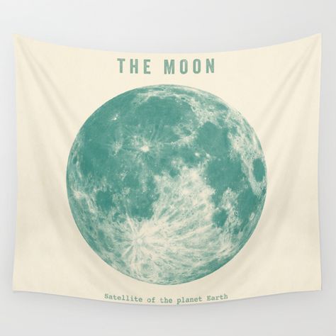 Solar System Poster, The Planet Earth, Green Moon, Fan Poster, Moon Poster, Earth Art, Photo Wall Collage, Vintage Poster Art, Art Collage Wall