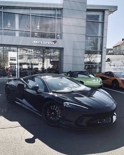 McLaren GT painted in Onyx Black Photo taken by: @heathertnicole on Instagram Mclaren Garage, Black Mclaren, Nostalgia Ultra, Mclaren Gt, College Tuition, Black Photo, Mclaren P1, I Drive, House Apartment