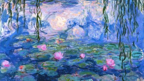 Claude Monet’s Flowers - Avas Flowers Water Lilies, Claude Monet, Florist, Lily, Water, Flowers, Green, Pink, Blue