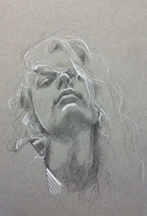 Pencil Sketch Portrait, Sketches Pencil, Charcoal Portraits, Pastel Portraits, Charcoal Art, Toned Paper, Portrait Sketches, Pencil Art Drawings, Pencil Portrait