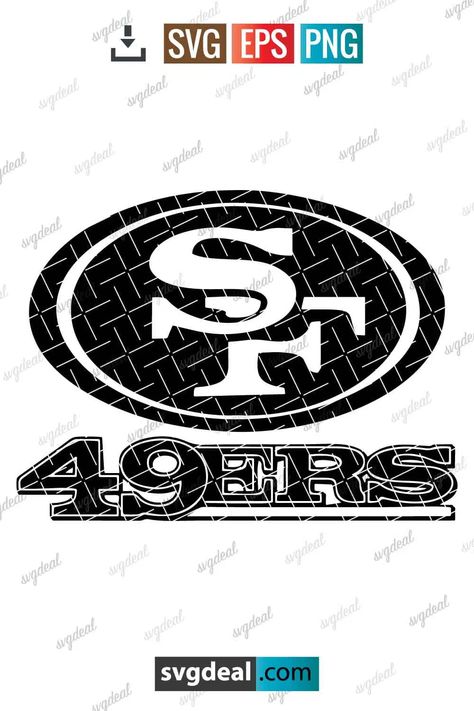 San Francisco 49ers Svg San Francisco 49ers Logo Svg, 49ers Svg Free, 49ers Svg, 49ers Sweatshirt, San Francisco 49ers Logo, Forty Niners, Sf 49ers, Halloween Silhouettes, Cricut Craft