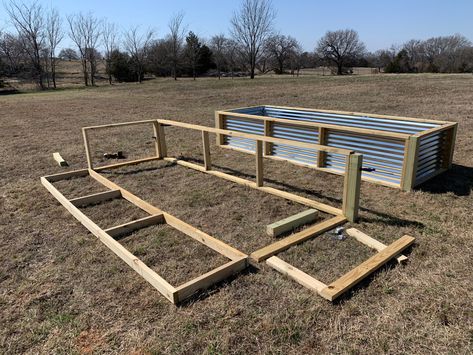 Raised Steel Garden Beds, Diy Galvanized Raised Garden Beds, Galvanized Steel Raised Garden Beds, Raised Garden Bed Fence, Garden Bed Fence, Elevated Raised Garden Beds, Corrugated Garden Beds, Build A Garden Fence, Raised Garden Beds Ideas