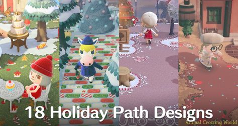 Acnh Holiday Path, Animal Crossing Christmas Path, Animal Crossing Pink Path, Animal Crossing Christmas Codes, Acnh Christmas Path Codes, Acnh Holiday Codes, Animal Crossing Christmas Design Codes, Animal Crossing Pink, Acnh Landscaping