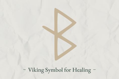 Viking Symbol for Healing Symbols Of Health, Healing Runes Symbols, Symbols For Survivor, Symbol Of Healing, Healing Rune, Rune For Healing, Health Rune Symbol, Heal Symbol, Tattoos Symbolizing Healing