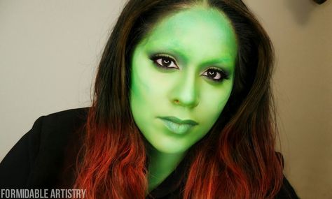 #gamora #guardiansofthegalaxy #FormidableArtistry April Teenage Mutant Ninja Turtles, Gamora Makeup Tutorial, Gamora Makeup, Ninja Turtles Halloween, Teenage Mutant Ninja Turtles Halloween, Teenage Mutant Ninja Turtles Halloween Costume, Inspired Halloween Costumes, Anime Alien, Galaxy Makeup