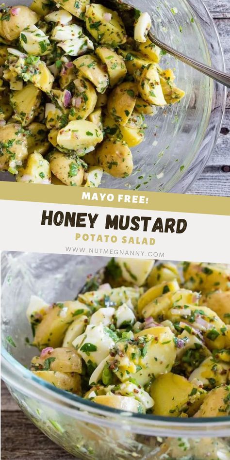 Baby Potato Salad, Mustard Potato Salad, Cassava Flour Recipes, Potato Salad Mustard, Whole Grain Mustard, Potato Salad Healthy, Recipe List, Healthy Yogurt, Potatoe Salad Recipe