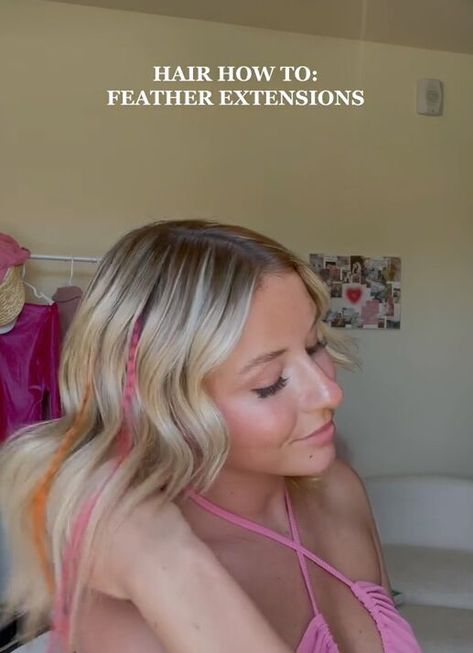 This is a guide on how to do your own hair feathers at home. Learn how to create a cute feather hairdo in this quick post. Do Your Own Hair, Hair Feathers, Feather Extensions, Feather Hair Extensions, Slicked Back Hair, Great Hairstyles, Feathered Hairstyles, Backyard Design, Curled Hairstyles