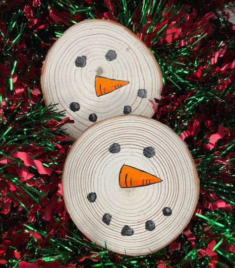 Coasters Wooden, Coasters Christmas, Holiday Coasters, Cocoa Christmas, Snowman Painting, Christmas Coasters, Painted Ornaments, Hand Painted Ornaments, Christmas Ornament Crafts