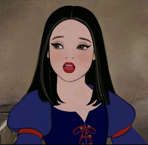 Snow White Long Hair, Disney Princesses Modern, White Long Hair, Disney Princess Art, Modern Women, Disney Princesses, Long Hair, Snow White, Disney