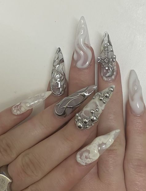 Transparent Nails, Grunge Nails, Pretty Gel Nails, Soft Nails, Prom Nails, Fire Nails, Dream Nails, Funky Nails, Nails Inspo