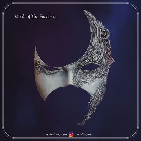 Dnd Magic Masks, Dnd Masks Item, Mask Rpg, Absolver Mask, Dnd Mask, Cultist Mask, Adjustable Black Fantasy Mask, Instagram Mask, Solo Pfps