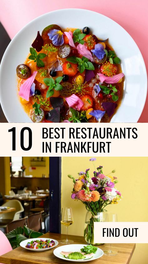 Here are my top picks for Frankfurt’s best restaurants of the moment – Enjoy! Frankfurt Germany Food, Frankfurt Food, Germany Food, Bio Food, Top 10 Restaurants, Food Tourism, Michelin Restaurant, Austrian Recipes, Fancy Restaurants