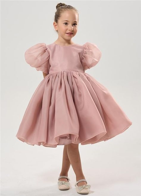 Amazon.com: 2Bunnies Girl Baby Toddler Puff Sleeve Organza Tulle Tutu Twirly Babydoll Flare Ball Gown Princess Flower Girl Dress: Clothing, Shoes & Jewelry Pink Babydoll Dress, Organza Flower Girl Dress, Ball Gown Princess, Sell Dresses, Pink Flower Girl Dresses, Gown Princess, Princess Flower Girl Dresses, Princess Flower, Ball Gowns Princess