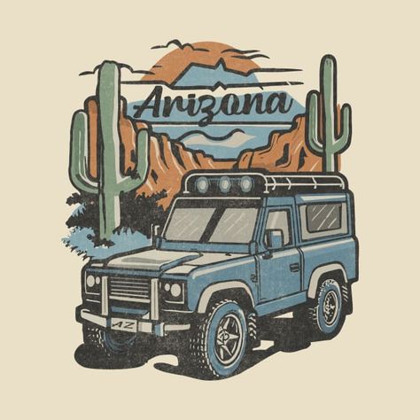 Desert Explorer, Arizona Desert, Adventure Style, Land Rovers, Iconic Landmarks, Kids Prints, Kids Magnets, Cool Walls, Phone Case Stickers