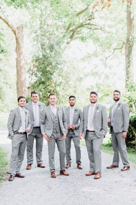 Light Gray Wedding, Gray Groomsmen Suits, Wedding Groomsmen Attire, Groomsmen Grey, Groom And Groomsmen Suits, Grey Suit Wedding, Wedding Suits Groomsmen, Grey Suits, Groom Wedding Attire