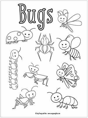 Bugs Coloring Pages Bugs Coloring Pages, Bug Activities, Insect Coloring Pages, Insects Preschool, Bug Coloring Pages, Bugs Preschool, Insect Crafts, Insects Theme, Preschool Coloring Pages