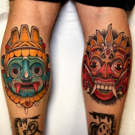 Cross Tattoo Neck, Trippy Tattoo Ideas, Daruma Doll Tattoo, Geometric Rose Tattoo, Trippy Tattoo, Spiderman Tattoo, Aztec Tattoos, Mexican Tattoo, Mexican Art Tattoos