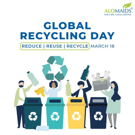 Let's celebrate the Global Recycling Day! A day to raise awareness about the importance recycling plays in preserving our primary resources and securing the future of our planet. #globalrecyclingday #recyclingday #safeenvironment #sustainability #cleanenvironment #AloMaids #AloMaidsDubai #CleaningServices #DubaiMaids #MaidsinDubai #CleaninginDubai #uaemaids #maidservice #cleaninghacks #maidsinuae Global Recycling Day, International Days, Primary Resources, Maid Service, Clean Environment, International Day, Let's Celebrate, Lets Celebrate, Print Ads