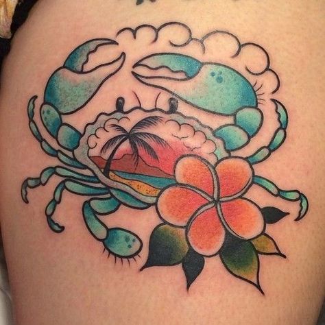 Flip Flop Tattoo, Mandela Tattoo, Tropical Tattoo, Crab Tattoo, Summer Tattoo, Turtle Tattoo, Tatuaje A Color, Waves Tattoo, Cartoon Tattoos