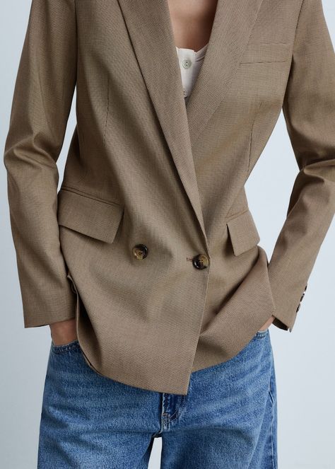 Women’s suit jackets and blazers 2024 | MANGO USA Buckle Jackets, Formal Blazer, Blazer Casual, Linen Suit, Women Formals, Casual Blazer, Womens Blazers, Double Breasted Blazer, Suit Jackets