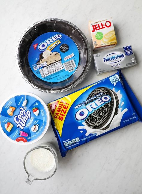 Oreo Pudding Pie, Oreo Fluff Dessert, Oreo Cookie Pie, No Bake Oreo Pie, Summer Pies, No Bake Oreo Dessert, Cool Whip Pies, Oreo Pie Crust, Chocolate Mousse Pie