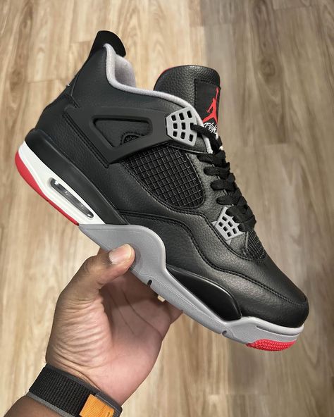 Jordan 4 Bred Reimagined 🤫 #lkss #lksskick #fashion #sneakers #sneakerhead #shoes #shoeschallenge #fyp #shoesaddict #shoestagram #shoesoftheday #instashoes #sneakernews #igsneakercommunity #sneakersaddict #sneakeraddict Bred Jordan 4, Sneakerhead Shoes, Bred 4, Jordan 4 Bred, Trendy Shoes Sneakers, Sneakers Addict, Swag Shoes, Trendy Shoes, Fashion Sneakers