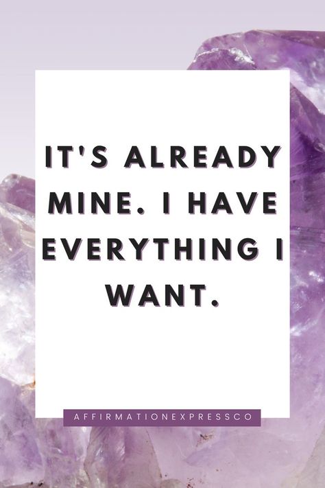 I Have Everything I Want, Be Good To Me, Positive Art, Vision Board Affirmations, Inspirational Wall Decor, Morning Affirmations, Positive Self Affirmations, Money Affirmations, Affirmation Cards