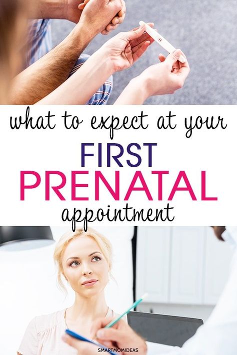 Pregnancy advice for your first prenatal appointment. What to expect at your first prenatal appointment. Your first prenatal visit is very important and you might have some pregnancy questions to ask. This post will help you with those questions and what to expect for first doctor's appointment as a pregnant mom. #pregnancy Questions To Ask At First Prenatal Visit, First Prenatal Visit, First Prenatal Appointment, Prenatal Development, Pregnancy Questions, Prenatal Appointment, Home Pregnancy Test, Motherhood Tips, Pregnancy Must Haves