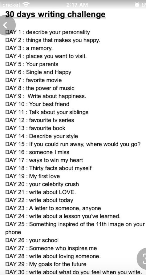 31 Days Writing Challenge, People To Write Letters To, Stuff To Write When Bored, 30 Days Writing, Poem Writing Prompts, 30 Day Writing Challenge, Describe Your Personality, Journal Inspiration Writing, Healing Journaling