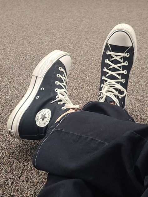 Knee High Converse, High Converse, Converse All Star, Chuck Taylor Sneakers, Converse Shoes, Converse High Top Sneaker, Converse Chuck Taylor High Top Sneaker, Converse Sneaker, Aesthetic Pictures