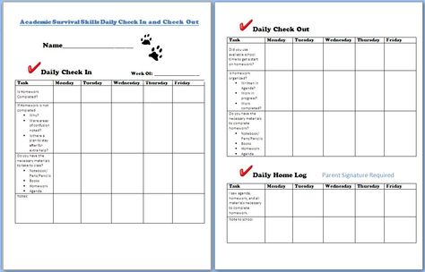 A check in and check out form to help with academic intervention --  RtI Tier 2 strategy. Check In Check Out Forms, Counseling Forms, Academic Advisor, Rti Interventions, Middle School Counselor, School Counselor Resources, Response To Intervention, Guidance Counseling, Team Ideas