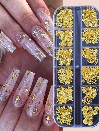 Sun Nails, Pearl Nail Art, Nail Art 3d, Graduation Nails, Punk Nails, Manicure Diy, Pearl Nails, Metallic Nails, Gem Nails