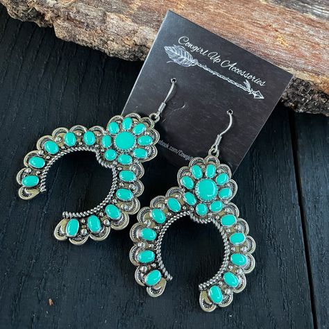 Country Girl Boots, Charlie Horse, Rodeo Jewelry, Turquoise Stone Earrings, Boots Boho, Givenchy Earrings, Jewelry Western, Country Jewelry, Rodeo Cowgirl