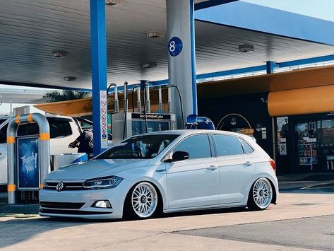 Polo Gti Stance, Stanced Cars South Africa, Polo Stance, Vw Golf R Mk7, Old Trampoline, Vw Polo Gti, Polo Car, Nike Slippers, Polo R