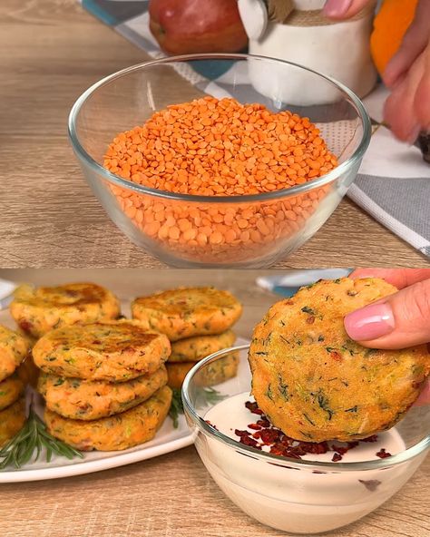 Zucchini And Lentils, Lentil Cutlets, Lentil Patties, Vegan Lentil Recipes, Baked Cabbage, Lentil Dishes, Vegan Lentil, 75 Hard, Seasoning And Spice