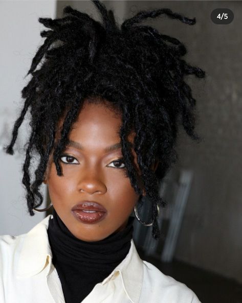 Side Swept Locs, Loc Work Styles, Tapered Locs Women, Sleek Loc Styles, Faux Sister Locs, Long Loc Hairstyles, Shoulder Length Locs Hairstyles, Shoulder Length Locs, Dreadlocks Hair Care