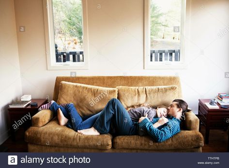 Cute Couple Pictures Cartoon, Cuddle Couch, Couple Cuddle In Bed, Couple Cuddling, Cuddles In Bed, Couple Sleeping, Cute Couples Texts, Cuddling On The Couch, Couple Poses Reference