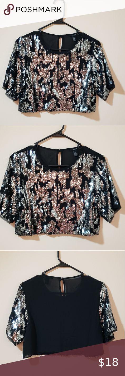 Forever 21 sequence crop top size m Black sequined crop top, beautiful piece , perfect for party, new year or any occasion. Forever 21 Tops Crop Tops Sequence Crop Top, Sequence Tops, Sequence Top, Party New Year, Silk Sarees Online Shopping, Sequin Crop Top, Silk Sarees Online, Ethnic Fashion, Sarees Online