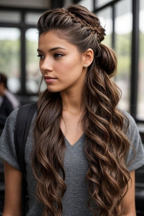 Fishtail Ponytail, French Braid Styles, Tail Hairstyle, Braided Hairdo, Easy Summer Hairstyles, Shoulder Length Hair Cuts, Kids Braided Hairstyles, French Braid, Modern Vibe