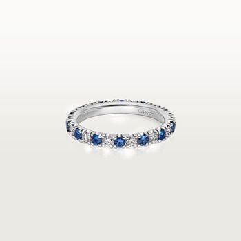 Cartier Wedding Band, Cartier Wedding Bands, Cartier Wedding Rings, Band Rings Women, The Bling Ring, Platinum Wedding Rings, White Gold Wedding Rings, Blue Sapphire Rings, Cartier Ring