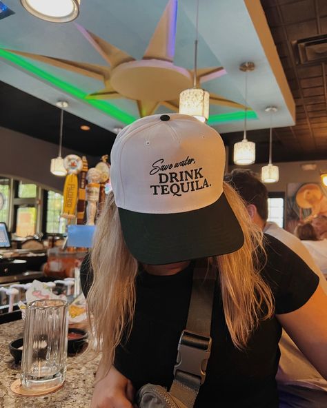 Save 🌊, Drink Tequila 🌞 Save Water Drink Tequila, Save Water Drink, Water Drink, 6 Panel Cap, Save Water, Embroidered Sweatshirts, Tequila, Trucker Cap, Caps Hats