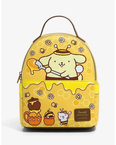 JustKawaiiVibes on Instagram: “Have you seen the new Cinnamoroll and Pompompurin loungefly bags on Hot Topic?! 😱 . . . . . . . . . #HotTopic #Loungefly #loungeflyaddict…” Sanrio Pompompurin, Honey Pots, Cute Mini Backpacks, Mini Backpacks, Loungefly Bag, Floral Bags, Loungefly Disney, Honeycomb Pattern, Cute Backpacks