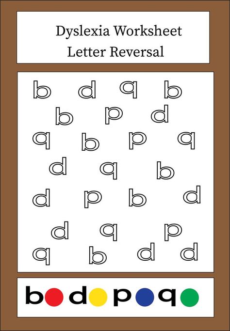 Dyslexia Worksheet Letter Reversal Activities, Letter Reversal Worksheets, Mirror Writing, Mirror Letters, Letter Reversals, Homeschool Worksheets, Letter Worksheets, Read And Write, Writing Worksheets