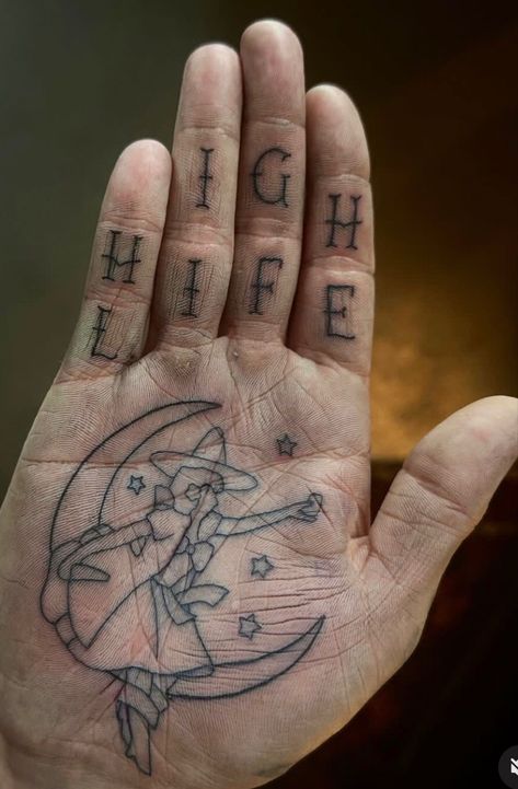 Palm tattoo of miller high life lady Palm Tattoo, Palm Tattoos, Miller High Life, High Life, Sydney, Instagram Profile, Tattoos, Instagram