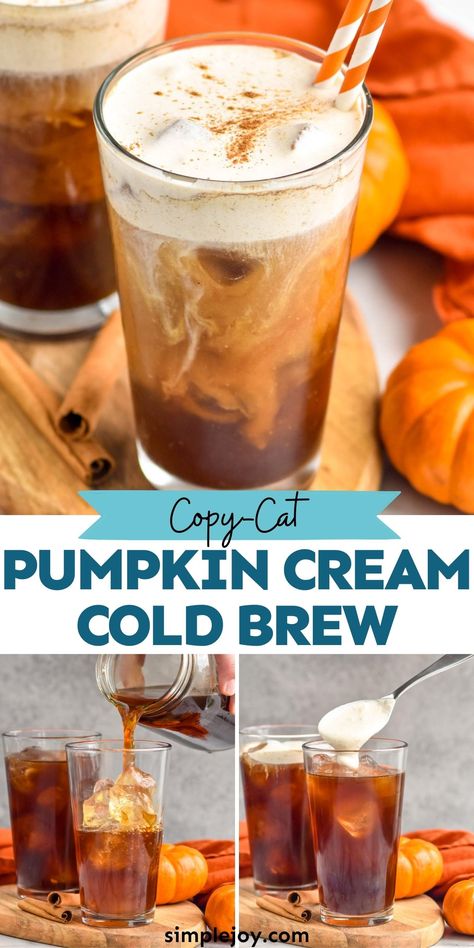 Vanilla Chai Pumpkin Cream Cold Brew, Healthy Pumpkin Cream Cold Brew, How To Make Pumpkin Cream Cold Brew, Healthier Pumpkin Cream Cold Brew, Keto Pumpkin Cream Cold Brew, Pumpkin Cream Cold Brew, Starbucks Fall Drinks, Cream Cold Brew, Pumpkin Syrup