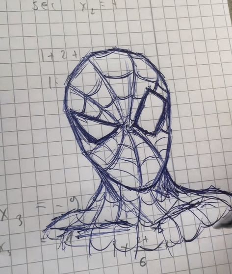 Sketch Of Spiderman, Sketches Spiderman, Spider Man Drawing Sketches, Spiderman Sketches, Sketchbook Ideas Inspiration, Spiderman Drawing, Spiderman Art Sketch, Art Tools Drawing, Easy Doodles Drawings