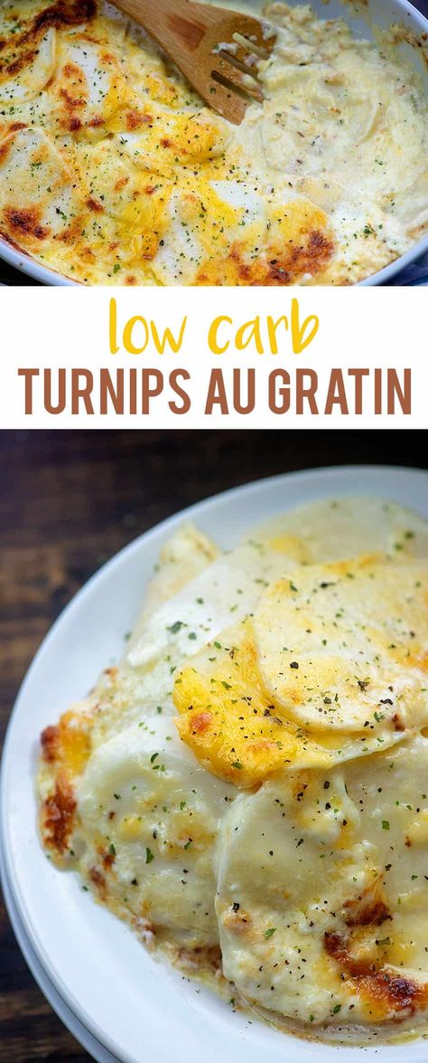 Turnips Au Gratin, Low Carb Holiday Recipes, Holiday Dinner Recipes, Low Carb Holiday, Dinner Thanksgiving, Boiled Egg Diet Plan, Low Carb Sides, Low Carb Side Dishes, Turnips