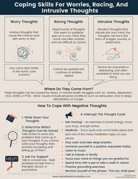 coping skills for negative thoughts handout for kids and teens Racing Thoughts Worksheet, Coping Activities For Adults, Counseling Mental Health Coping Skills, Healthy Coping Skills For Women, List Of Coping Skills Adults, Reframing Negative Thoughts Worksheet, Coping Strategies For Adults, Healthy Vs Unhealthy Coping Skills, Cbt Activities For Teens