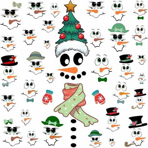 Amazon.com: Easma Snowman Face Stickers, 33pcs Christmas Ornaments Decals for Crafts, Reflective Vinyl Wall & Glass Decor, Reusable, Irregular Shape, Green, Indoor Usage, Holiday Party Supplies Snowman Faces, Face Stickers, Glass Decor, Vinyl Wall, Holiday Party, Ornament Decor, Christmas Ornaments, Vinyl, Party Supplies